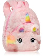 BrushArt KIDS Fluffy unicorn backpack Small rucsac pentru copii Pink (20 x 23 cm) 1 buc
