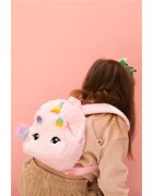 BrushArt KIDS Fluffy unicorn backpack Small rucsac pentru copii Pink (20 x 23 cm) 1 buc