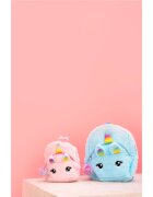 BrushArt KIDS Fluffy unicorn backpack Small rucsac pentru copii Pink (20 x 23 cm) 1 buc
