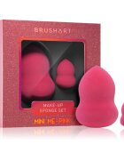 BrushArt Make-up Sponge Set Mini me - Pink burete pentru machiaj MINI ME - PINK