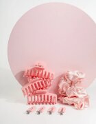 Brushworks Complete Hair Clip & Scrunchie Set set cu elastice și agrafe de păr