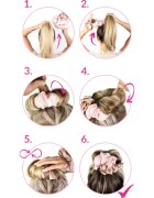 Brushworks Heatless Curling Scrunchie elastic pentru încrețirea părului 1 buc