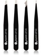 Brushworks The Complete set pensete pentru sprâncene Black 4 buc