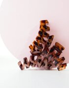 Brushworks Tortoiseshell Claw Clips clama de par 3 buc