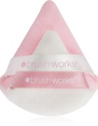 Brushworks Triangular Powder Puff Duo puf pentru pudra