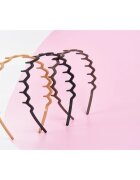 Brushworks Zig Zag Headbands bentiță pentru păr 3 buc