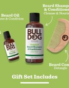 Bulldog Original Beard Care Kit set cadou pentru barbati Peach Wood 104 cm