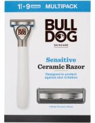 Bulldog Sensitive Ceramic Razor Aparat de ras + rezervă lame 9 bucati