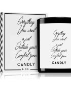 Candly & Co. Everything you want is just outside your comfort zone lumânare parfumată 250 g