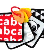 Canpol babies BabiesBoo Sensory Cards with Teether carte rotativă pentru dentiție 1 buc