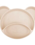 Canpol babies Bear farfurie compartimentată cu ventuză Beige 1 buc