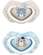 Canpol babies Bonjour Paris A 0-6 m suzetă Blue 2 buc