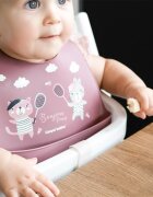 Canpol babies Bonjour Paris Bibs bavețică Pink 1 buc