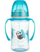 Canpol babies Exotic Animals cană pentru antrenament cu mânere 6+ m Blue 1 buc