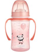 Canpol babies Exotic Animals cană pentru antrenament cu mânere 6+ m Pink 1 buc