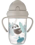 Canpol babies Exotic Animals Cup With Straw ceasca cu pai Gray 1 buc