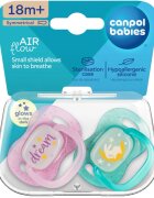 Canpol babies NIGHTGLOW Girl suzetă 18m+ 2 buc