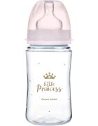 Canpol babies Royal Baby biberon pentru sugari 3m+ Pink 1 buc