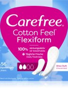 Carefree Cotton Flexiform absorbante fara parfum 56 buc