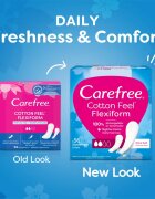 Carefree Cotton Flexiform absorbante fara parfum 56 buc