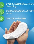 Carefree Cotton Flexiform absorbante fara parfum 56 buc