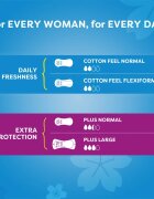 Carefree Cotton Flexiform absorbante fara parfum 56 buc