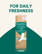 Carefree Organic Cotton Long absorbante 24 buc