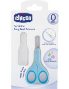 Chicco Baby Moments foarfece cu vârf rotunjit pentru copii 0m+ Blue 1 buc