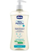 Chicco Baby Moments sampon pentru copii cu o textura usoara de par si de corp 500 ml