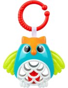 Chicco Owl Rattle jucărie suspendabilă contrastantă cu zornăitoare 1 buc