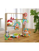Chicco Owl Rattle jucărie suspendabilă contrastantă cu zornăitoare 1 buc