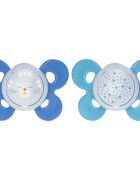 Chicco Physio Comfort Night 16-36 m suzetă Cat/Stars 2 buc