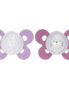 Chicco Physio Comfort Night 16-36 m suzetă Stars/Bear 2 buc