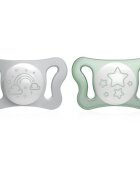 Chicco Physio Micro 0-2 m suzetă Night 2 buc