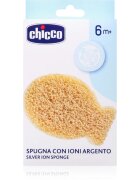 Chicco Silver Ion Sponge 6m+ burete de baie cu ioni de argint pentru copii 1 buc