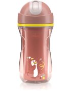Chicco Sport Cup 14m+ ceasca cu pai Pink 266 ml