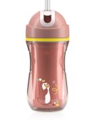 Chicco Sport Cup 14m+ ceasca cu pai Pink 266 ml