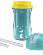 Chicco Sport Cup 14m+ ceasca cu pai Teal 266 ml