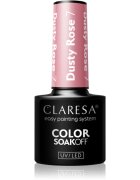 Claresa SoakOff UV/LED Color Dusty Rose lac de unghii sub forma de gel culoare 7 5 g