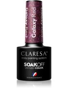 Claresa SoakOff UV/LED Color Galaxy lac de unghii sub forma de gel culoare Red 5 g