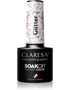 Claresa SoakOff UV/LED Color Glitter lac de unghii sub forma de gel culoare 2 5 g