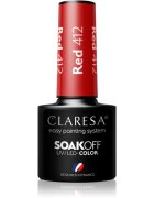 Claresa SoakOff UV/LED Color River lac de unghii sub forma de gel culoare Red 412 5 g