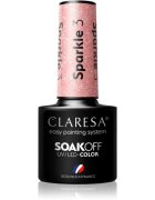 Claresa SoakOff UV/LED Color Sparkle lac de unghii sub forma de gel culoare 3 5 g