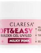 Claresa Soft&Easy Builder Gel gel de bază pentru unghii culoare Milky Pink 45 g