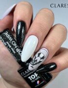 Claresa UV/LED Top Glitter No Wipe lac gel de unghii pentru acoperirea superioară strălucitor culoare Glitter Silver 5 g