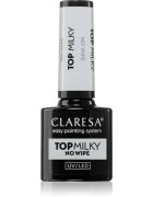 Claresa UV/LED Top Milky No Wipe lac gel de unghii pentru acoperirea superioară 5 g