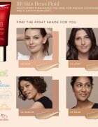 Clarins BB Skin Detox Fluid crema hidratanta BB SPF 25 culoare 03 - Dark 45 ml