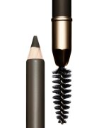 Clarins Eyebrow Crayon Sourcils creion pentru sprancene cu pensula culoare 01 - Dark Brown 1.1 g