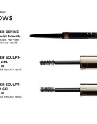 Clarins Wonder Sculp Eyebrow Gel gel tonifiant pentru sprâncene culoare 02 cool brown 5 ml