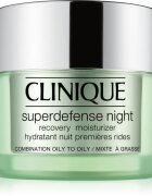 Clinique Superdefense™ Night Recovery Moisturizer Crema de noapte hidratanta anti-rid pentru ten gras și mixt 50 ml